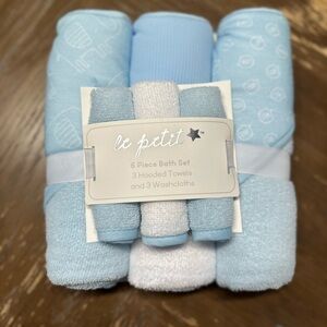 Le Petit Blue Baby Bath Set